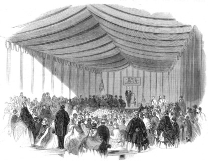The Installation of Lord Palmerston as Lord Warden of the Cinque Ports: the installation.., 1861. Creator: Unknown.