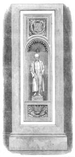 Royal Horticultural Society's Gardens, South Kensington: statue of James Watt in the..., 1861. Creator: Unknown.
