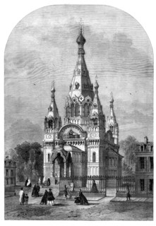 The New Russian Church in Paris, 1861. Creator: Felix Thorigny.