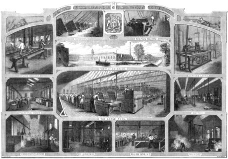 Royal Small Arms Factory, Enfield, 1861. Creator: William James Palmer.
