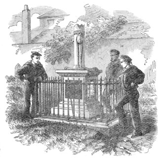 Monument to the memory of Capt. Boyd and six seamen of H.M.S. Ajax, in Monkstown Church..., 1861. Creator: Unknown.