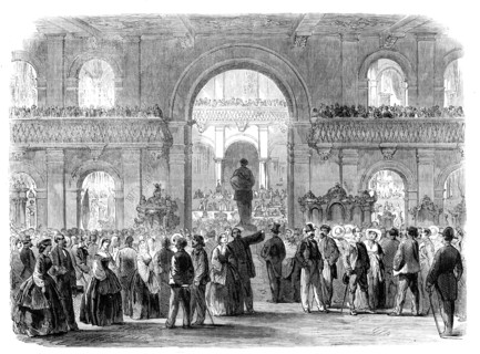 The Italian Expostion at Florence on the first day of free admission, 1861. Creator: Unknown.