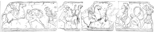 Parts of the Frieze of the Tomb of Mausolus, 1861. Creators: John Jessop Hardwick, Unknown.