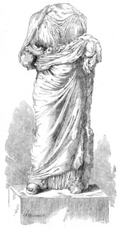 Remains of supposed statue of Artemisia, 1861. Creators: John Jessop Hardwick, Unknown.