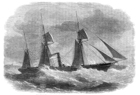 The Union Steam-ship Company's Cape Mail steamer Briton, 1861. Creator: Edwin Weedon.