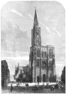 Strasbourg Cathedral, 1861. Creator: George L Butlin.