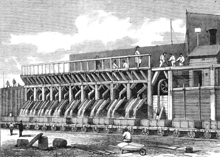 London Main Drainage: the Concrete Mills at Plaistow, 1861. Creator: Unknown.