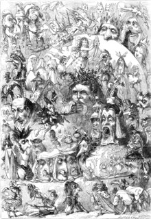 What I saw in the fire - drawn by A. Crowquill, 1861. Creator: Mason Jackson.