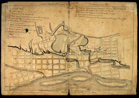 Plan goroda Tomska, 1818. Creator: Baten'kov, G. S..