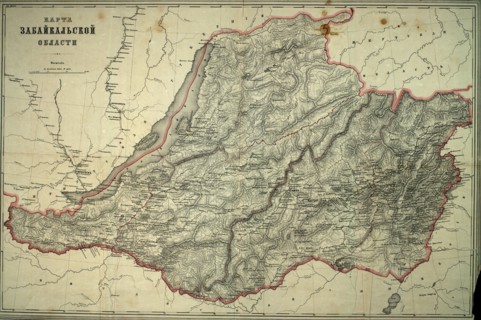 Map of Zabaikal'sk Province, Before 1914. Creator: A. Ilina.