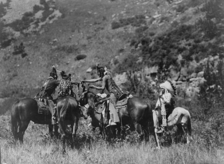 A swap, c1905. Creator: Edward Sheriff Curtis.