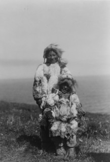 Duck-skin parkas, Nunivak, c1929. Creator: Edward Sheriff Curtis.