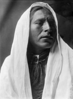 Iahla, "Willow", Taos, head-and-shoulders portrait, facing right, c1905. Creator: Edward Sheriff Curtis.