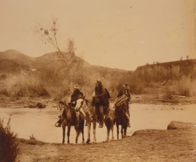 At the ford-Apache, c1903. Creator: Edward Sheriff Curtis.