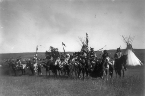 The parade, c1908. Creator: Edward Sheriff Curtis.