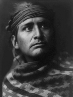 A chief of the desert-Navaho, c1904. Creator: Edward Sheriff Curtis.