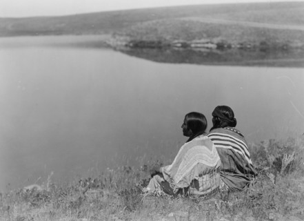 An idle hour, Piegan, c1910. Creator: Edward Sheriff Curtis.