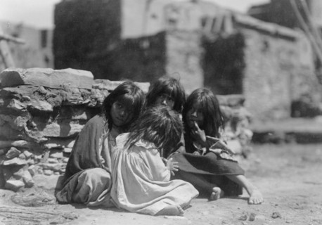 Hopi children, c1905. Creator: Edward Sheriff Curtis.