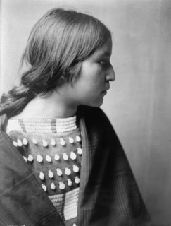 Arikara girl, c1908. Creator: Edward Sheriff Curtis.