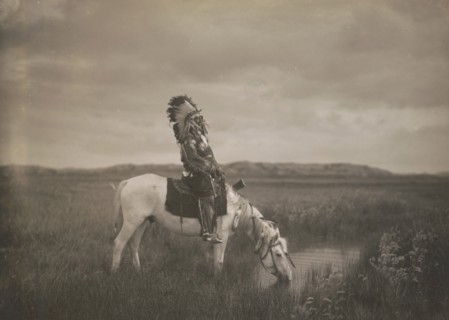 An oasis in the Badlands, c1905. Creator: Edward Sheriff Curtis.