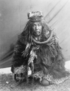 A Hamatsa costume-Nakoaktok, c1910. Creator: Edward Sheriff Curtis.