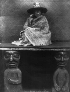 The chief's daughter, 1910 Creator: Edward Sheriff Curtis.