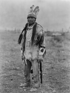 A Klamath in costume, c1923. Creator: Edward Sheriff Curtis.