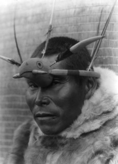 Maskette-Nunivak, c1929. Creator: Edward Sheriff Curtis.