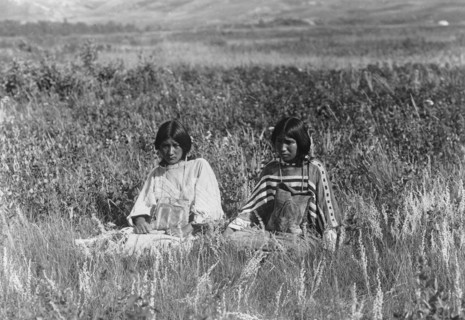 Little Plume's daughter, c1910. Creator: Edward Sheriff Curtis.