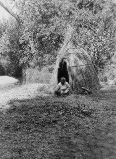 Cooking acorns-upper Lake Pomo, c1924. Creator: Edward Sheriff Curtis.