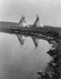 At the water's edge-Piegan, c1910. Creator: Edward Sheriff Curtis.