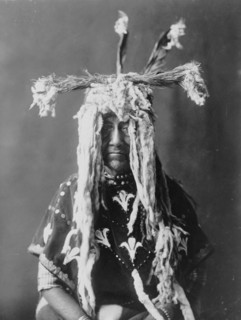 Substitute sacred head-dress-Piegan, c1910. Creator: Edward Sheriff Curtis.