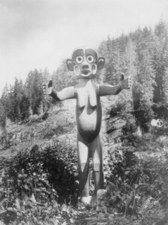 A Tsunukwa at Kwaustums, c1914. Creator: Edward Sheriff Curtis.