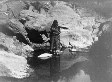 Nature's mirror-Navaho, 1904, c1904. Creator: Edward Sheriff Curtis.