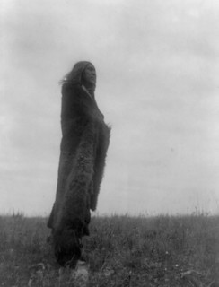 Crying to the spirits, c1908. Creator: Edward Sheriff Curtis.