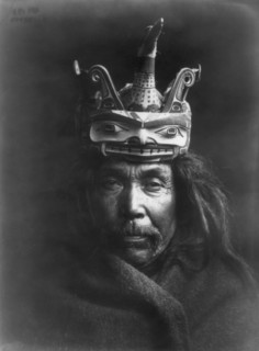 A Tluwulahu mask-Tsawatenok, c1914. Creator: Edward Sheriff Curtis.