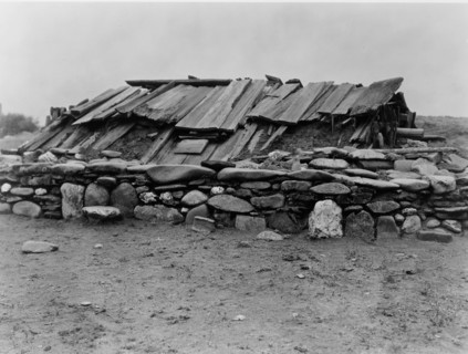 Hupa sweat-house, 1923. Creator: Edward Sheriff Curtis.