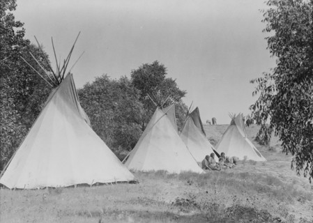 Camp life, c1908. Creator: Edward Sheriff Curtis.