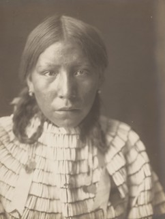 Big Road's daughter, 1907. Creator: Edward Sheriff Curtis.