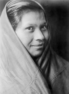 Quilliute girl, c1913. Creator: Edward Sheriff Curtis.