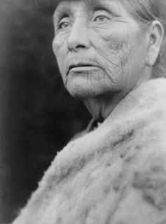 Hupa woman, c1923. Creator: Edward Sheriff Curtis.