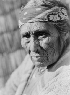 Old Klamath woman, c1923. Creator: Edward Sheriff Curtis.