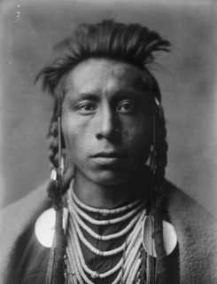 Lies Sideway, c1908. Creator: Edward Sheriff Curtis.