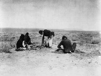 Preparing the sweat, c1905. Creator: Edward Sheriff Curtis.
