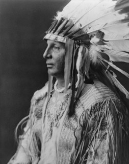 White Shield-Arikara, c1908. Creator: Edward Sheriff Curtis.