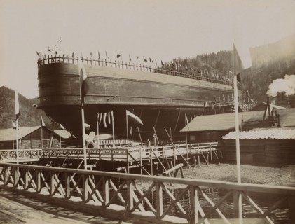 Ice-Breaking Ferry "Baikal", 1899. Creator: Akselrod.