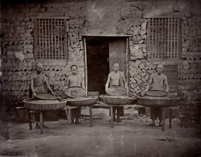 Tea sorting, end of 19th century. Creator: Nikolai Apollonovich Charushin.