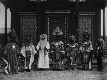 Gusinoozersky datsan. Masks of gods, early 19th century. Creator: Nikolai Apollonovich Charushin.