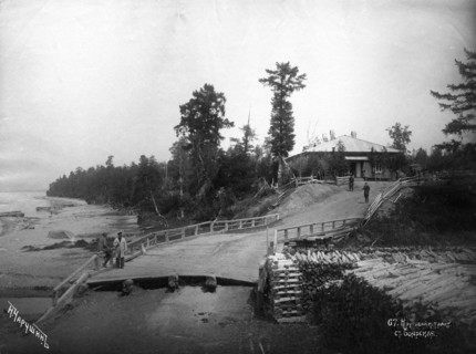 Circum-Baikal trade route. Boyarskaya station, end of 19th century. Creator: Nikolai Apollonovich Charushin.