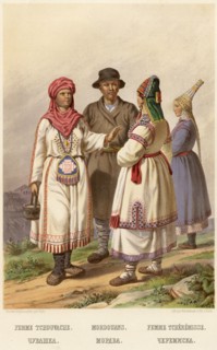 Chuvashka Mordva Cheremiska, 1862. Creator: Karl Fiale.